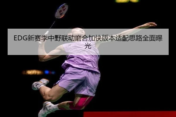 EDG新赛季中野联动磨合加快版本适配思路全面曝光（STARSPORTS）